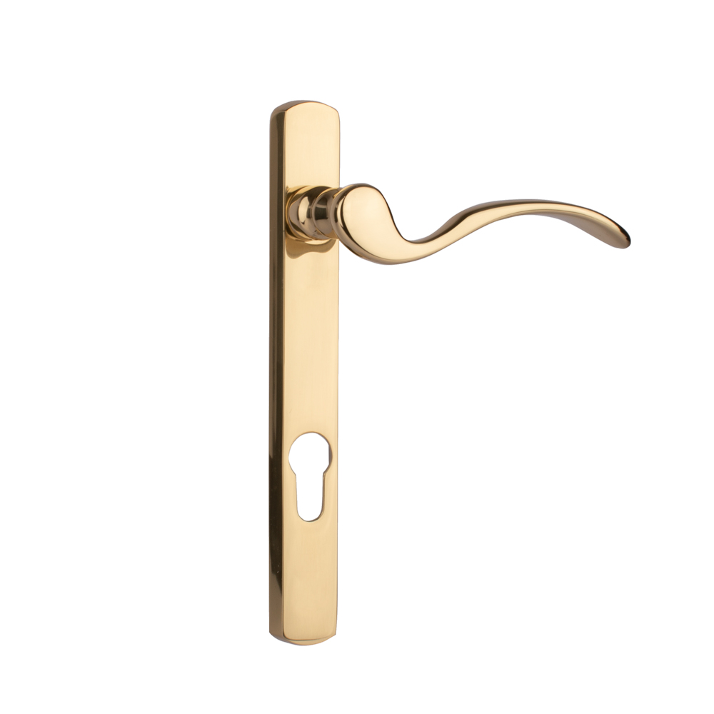 Dart Scroll Door Handle - Polished Brass (Right Hand)